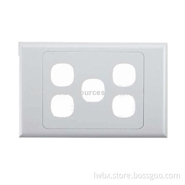 Face Plate, 5 Ports in Australian Style